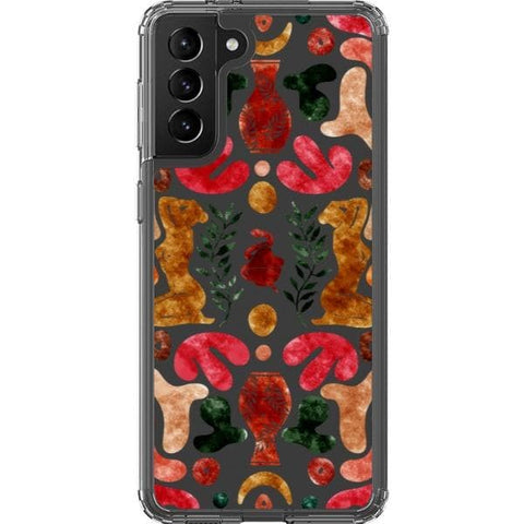 Galaxy S21 Abstract Matisse Shapes Clear Phone Case - The Urban Flair