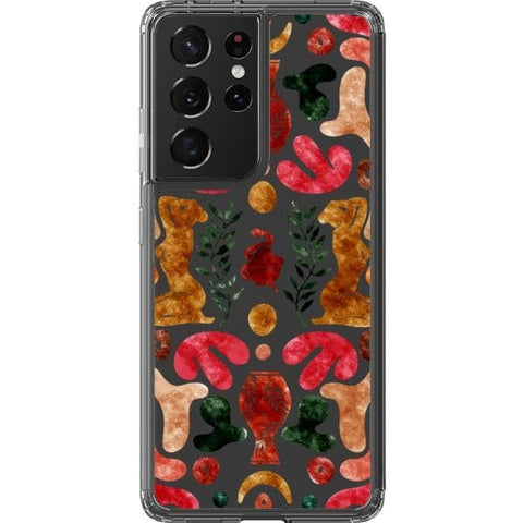 Galaxy S21 Ultra Abstract Matisse Shapes Clear Phone Case - The Urban Flair