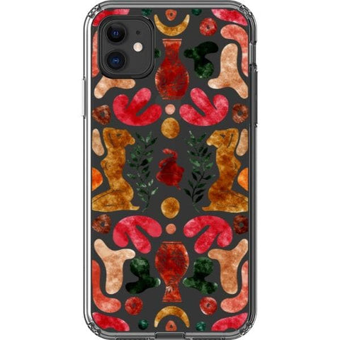 iPhone 11 Abstract Matisse Shapes Clear Phone Case - The Urban Flair