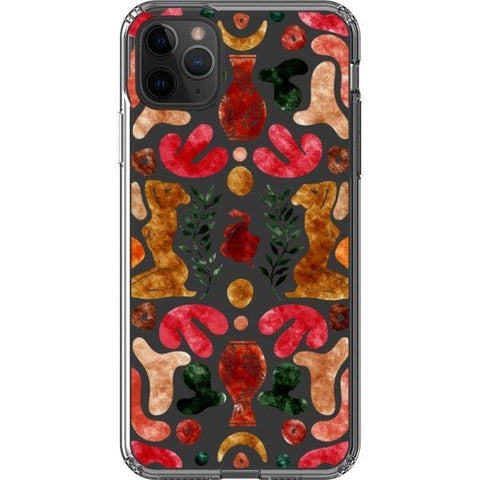 iPhone 11 Pro Max Abstract Matisse Shapes Clear Phone Case - The Urban Flair