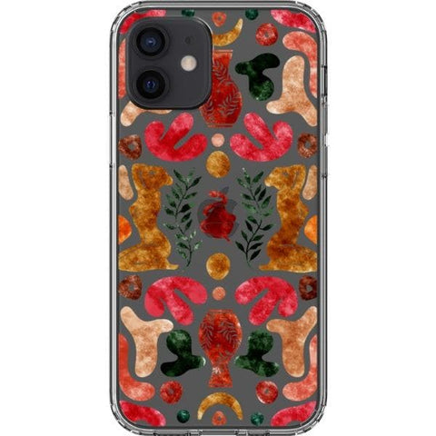 iPhone 12 Abstract Matisse Shapes Clear Phone Case - The Urban Flair