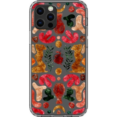 iPhone 13 Pro Abstract Matisse Shapes Clear Phone Case - The Urban Flair