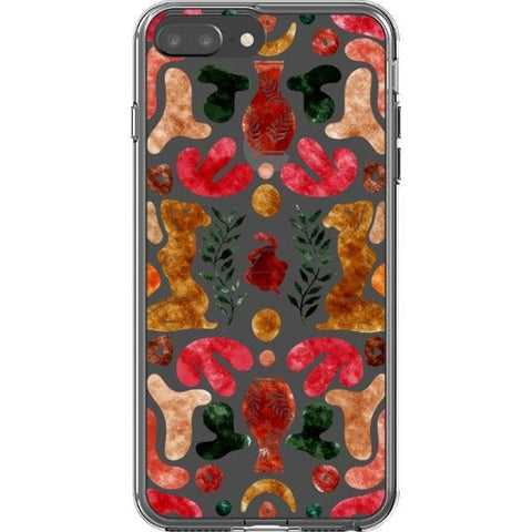 iPhone 7 Plus/8 Plus Abstract Matisse Shapes Clear Phone Case - The Urban Flair