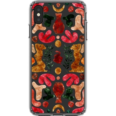 iPhone XS Max Abstract Matisse Shapes Clear Phone Case - The Urban Flair