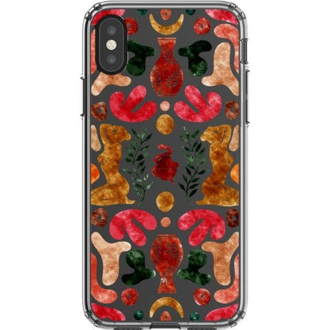 iPhone X/XS Abstract Matisse Shapes Clear Phone Case - The Urban Flair