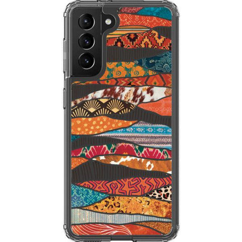 Abstract Southwestern Prints Clear Phone Case Galaxy S21 exclusively offered by The Urban Flair