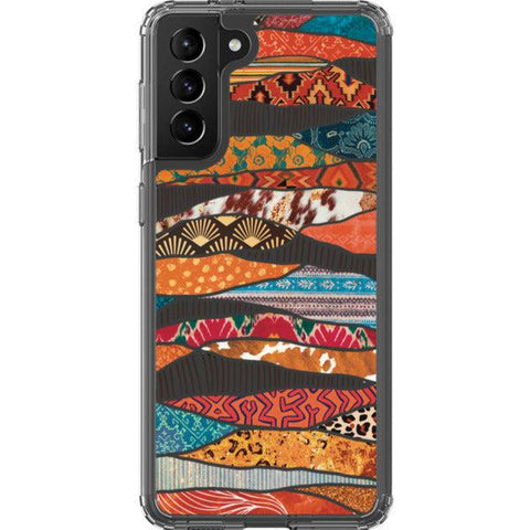 Abstract Southwestern Prints Clear Phone Case Galaxy S21 Plus exclusively offered by The Urban Flair