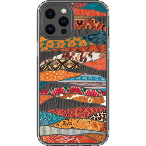 Abstract Southwestern Prints Clear Phone Case iPhone 12 Pro Max exclusively offered by The Urban Flair