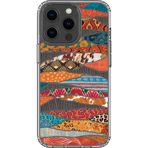 Abstract Southwestern Prints Clear Phone Case iPhone 13 Pro exclusively offered by The Urban Flair