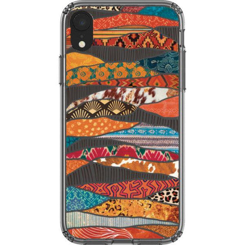 Abstract Southwestern Prints Clear Phone Case iPhone XR exclusively offered by The Urban Flair