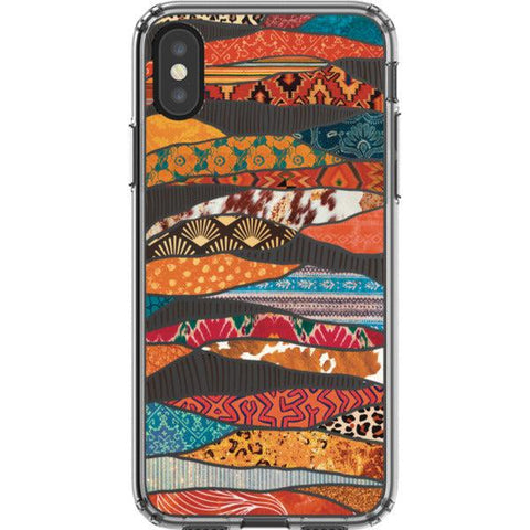 Abstract Southwestern Prints Clear Phone Case iPhone X/XS exclusively offered by The Urban Flair