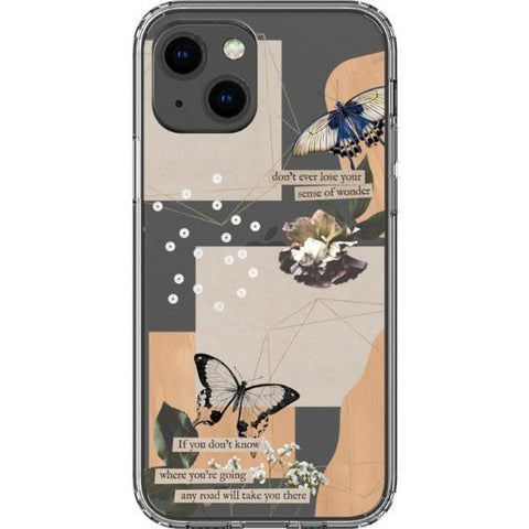 iPhone 13 Aesthetic Butterfly Collage Clippings Clear Phone Case - The Urban Flair