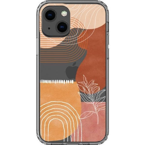 Aesthetic Modern Clear Phone Case for your iPhone 13 Mini exclusively at The Urban Flair