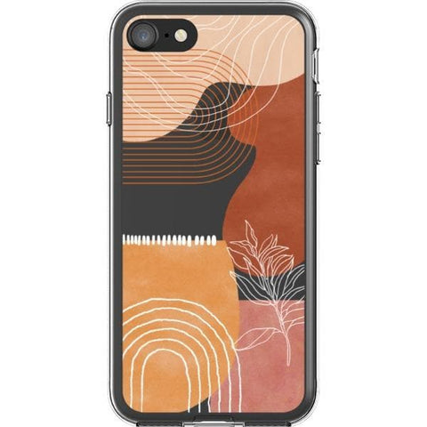 Aesthetic Modern Clear Phone Case for your iPhone SE (2020/2022) exclusively at The Urban Flair