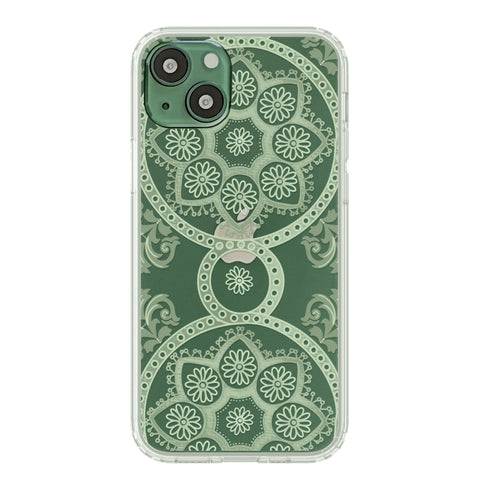 Best Phone Cases For New Alpine Green iPhone 13 Pro & 13 Pro Max, Clear Covers With Aesthetic Designs: Boho Abstract Shapes Line Art