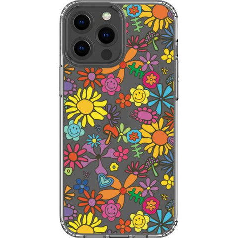 Aesthetic Retro Flowers Clear Phone Case iPhone 13 Pro Max exclusively offered by The Urban Flair