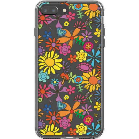 Aesthetic Retro Flowers Clear Phone Case iPhone 7 Plus/8 Plus exclusively offered by The Urban Flair
