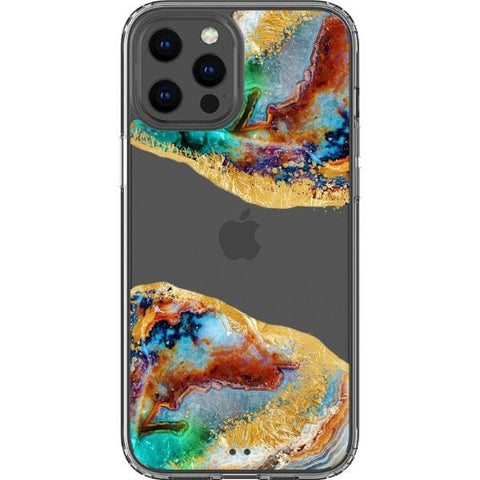 iPhone 12 Pro Max #2 Agate Slices Print Clear Phone Cases - The Urban Flair