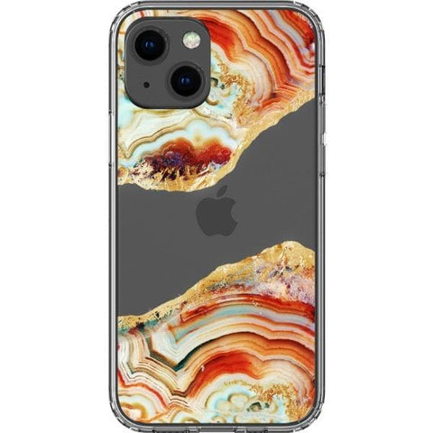 iPhone 13 #3 Agate Slices Print Clear Phone Cases - The Urban Flair