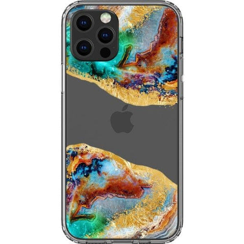 iPhone 13 Pro #2 Agate Slices Print Clear Phone Cases - The Urban Flair