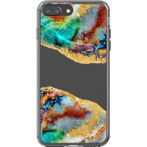 iPhone 7/8 Plus #2 Agate Slices Print Clear Phone Cases - The Urban Flair
