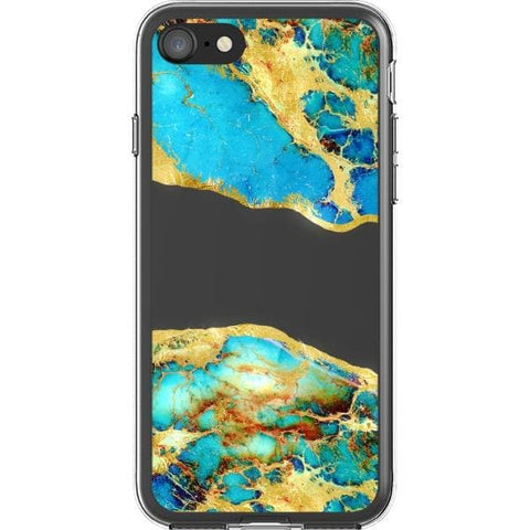 iPhone 7/8/SE 2020 #1 Agate Slices Print Clear Phone Cases - The Urban Flair