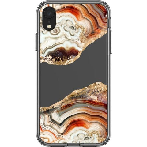 iPhone XR #3 Agate Slices Print Clear Phone Cases - The Urban Flair