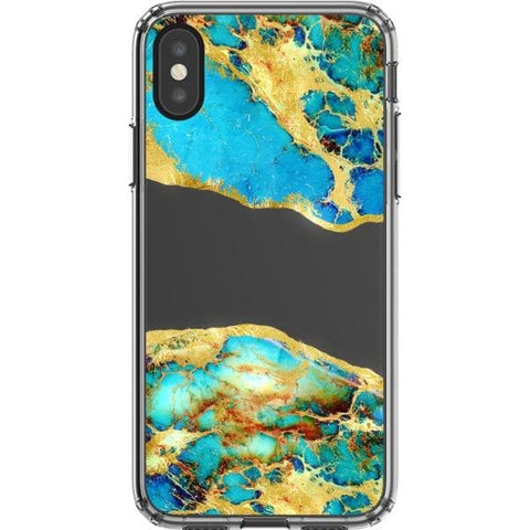 iPhone X/XS #1 Agate Slices Print Clear Phone Cases - The Urban Flair