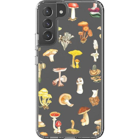 Autumn Watercolor Mushroom Clear Phone Case Galaxy S22 Plus exclusively offered by The Urban Flair
