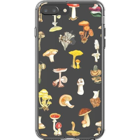 iPhone 7 Plus/8 Plus Autumn Watercolor Mushroom Clear Phone Case - The Urban Flair