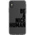 iPhone X/XS Black Be A Nice Human Clear Phone Case - The Urban Flair