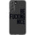 Be Fucking Nice Clear Phone Case Galaxy S22 Black exclusively offered by The Urban Flair