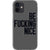 iPhone 12 Black Be Fucking Nice Clear Phone Case - The Urban Flair