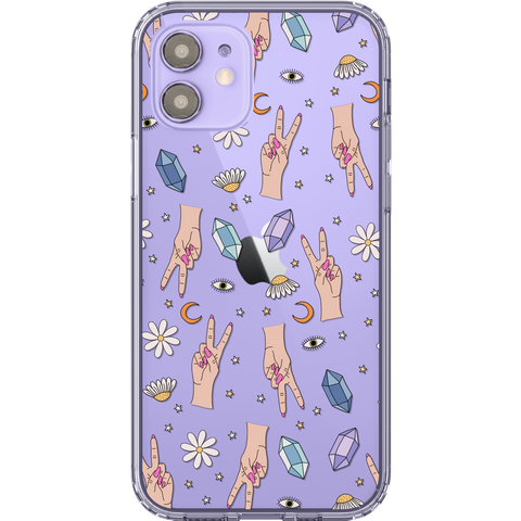 Shop The Best Clear Phone Cases For Purple iPhone 12/iPhone 12 Mini Exclusively at The Urban Flair - Trendy Aesthetic Covers Available for Apple iPhone and Samsung Galaxy Devices