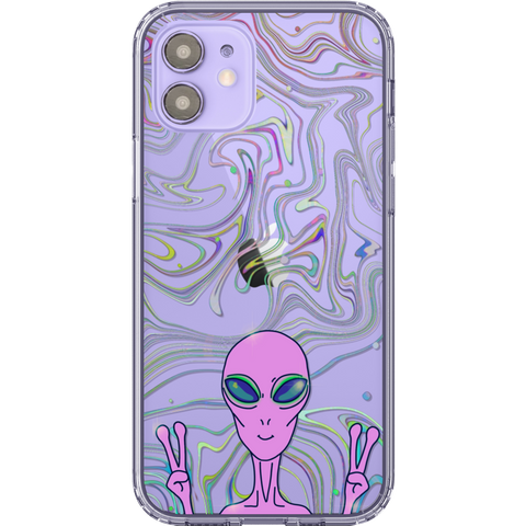 Shop The Best Clear Phone Cases For Purple iPhone 12/iPhone 12 Mini Exclusively at The Urban Flair - Trendy Aesthetic Covers Available for Apple iPhone and Samsung Galaxy Devices