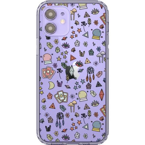Shop The Best Clear Phone Cases For Purple iPhone 12/iPhone 12 Mini Exclusively at The Urban Flair - Trendy Aesthetic Covers Available for Apple iPhone and Samsung Galaxy Devices