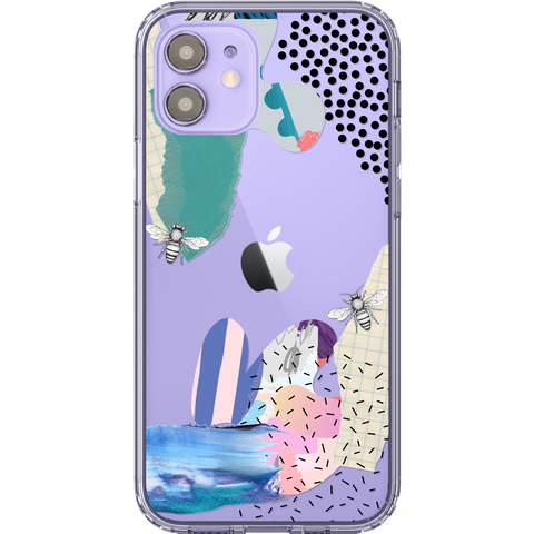 Shop The Best Clear Phone Cases For Purple iPhone 12/iPhone 12 Mini Exclusively at The Urban Flair - Trendy Aesthetic Covers Available for Apple iPhone and Samsung Galaxy Devices