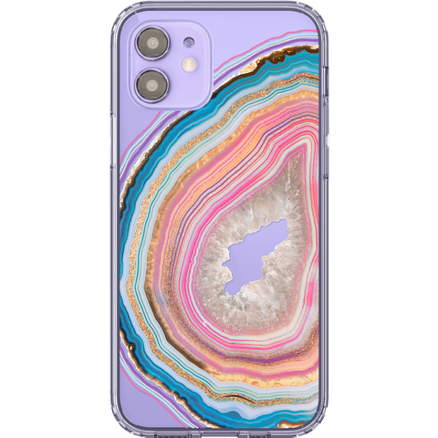 Shop The Best Clear Phone Cases For Purple iPhone 12/iPhone 12 Mini Exclusively at The Urban Flair - Trendy Aesthetic Covers Available for Apple iPhone and Samsung Galaxy Devices