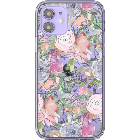 Shop The Best Clear Phone Cases For Purple iPhone 12/iPhone 12 Mini Exclusively at The Urban Flair - Trendy Aesthetic Covers Available for Apple iPhone and Samsung Galaxy Devices