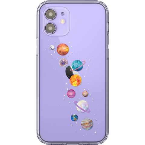 Shop The Best Clear Phone Cases For Purple iPhone 12/iPhone 12 Mini Exclusively at The Urban Flair - Trendy Aesthetic Covers Available for Apple iPhone and Samsung Galaxy Devices