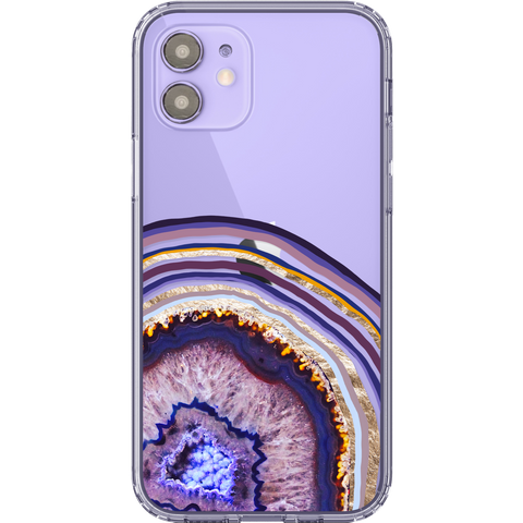 Shop The Best Clear Phone Cases For Purple iPhone 12/iPhone 12 Mini Exclusively at The Urban Flair - Trendy Aesthetic Covers Available for Apple iPhone and Samsung Galaxy Devices