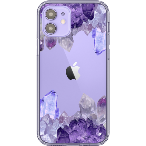 Shop The Best Clear Phone Cases For Purple iPhone 12/iPhone 12 Mini Exclusively at The Urban Flair - Trendy Aesthetic Covers Available for Apple iPhone and Samsung Galaxy Devices