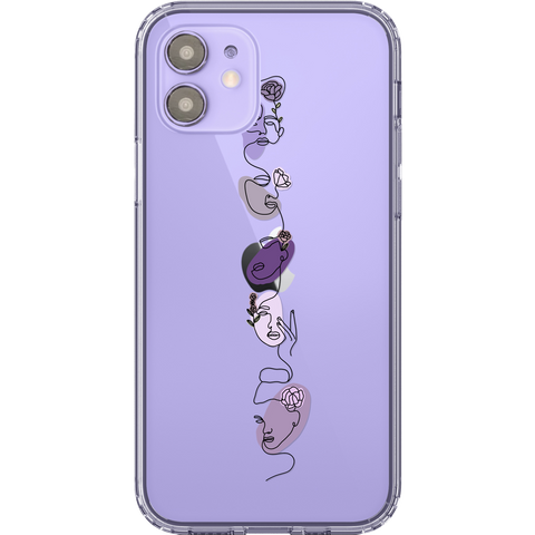 Shop The Best Clear Phone Cases For Purple iPhone 12/iPhone 12 Mini Exclusively at The Urban Flair - Trendy Aesthetic Covers Available for Apple iPhone and Samsung Galaxy Devices