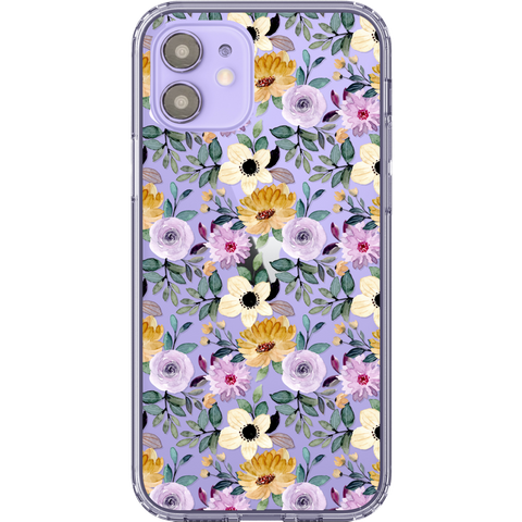 Shop The Best Clear Phone Cases For Purple iPhone 12/iPhone 12 Mini Exclusively at The Urban Flair - Trendy Aesthetic Covers Available for Apple iPhone and Samsung Galaxy Devices