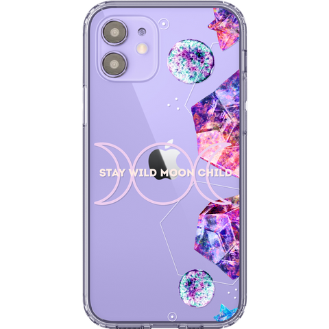 Shop The Best Clear Phone Cases For Purple iPhone 12/iPhone 12 Mini Exclusively at The Urban Flair - Trendy Aesthetic Covers Available for Apple iPhone and Samsung Galaxy Devices
