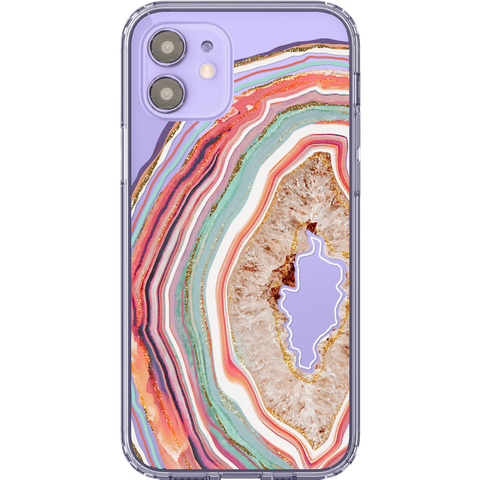 Shop The Best Clear Phone Cases For Purple iPhone 12/iPhone 12 Mini Exclusively at The Urban Flair - Trendy Aesthetic Covers Available for Apple iPhone and Samsung Galaxy Devices