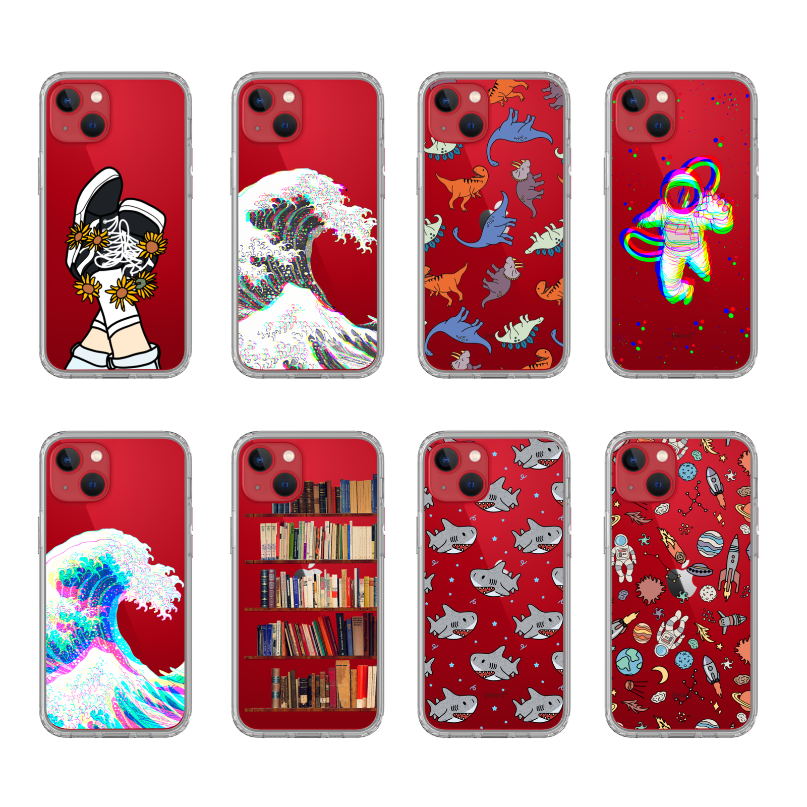 Best Clear Phone Cases For Your Red iPhone for Apple iPhone 13