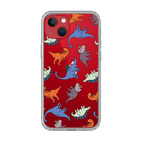 Best Clear Phone Cases For Your Red iPhone Dinosaurs iPhone 13 exclusively offered by The Urban Flair