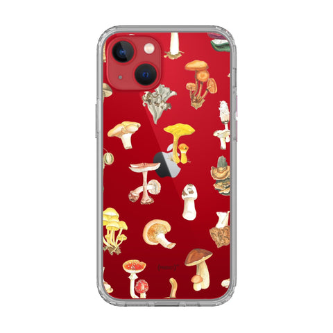 Best Clear Phone Cases For Your Red iPhone Mushrooms iPhone 13 exclusively offered by The Urban Flair