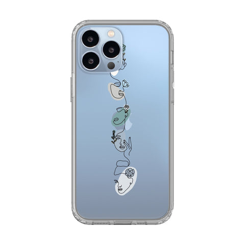 iPhone 13 Pro Max Line Art Faces Best Clear Phone Cases For Your Sierra Blue iPhone 13 Pro & 13 Pro Max - The Urban Flair
